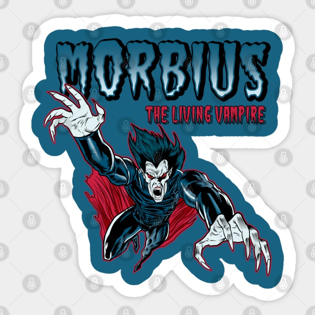 Morbius the living vampire Sticker by OniSide